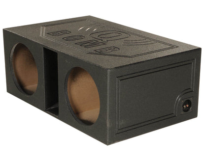 QPower QBOMB12VL Dual 12 Inch Vented Ported Car Subwoofer Sub Box Enclosure - Find Fresh Goods
