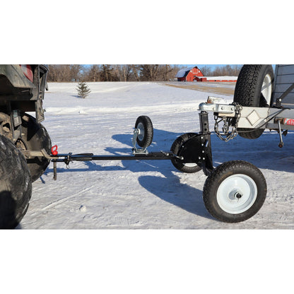 Tow Tuff TMD-1000CATV Adjustable Steel 1000lb Heavy Duty Trailer Dolly, Black