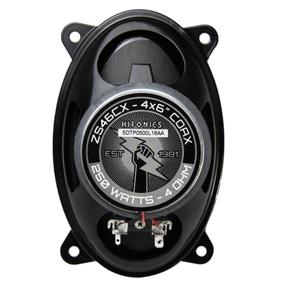 Hifonics Zeus ZS46CX 4x6 Inch 2 Way 200W Car Audio Coaxial Speaker System, Pair - Find Fresh Goods