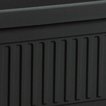 HC Companies 30 Inch Fluted Plastic Venetian Garden Flower Window Box, Black