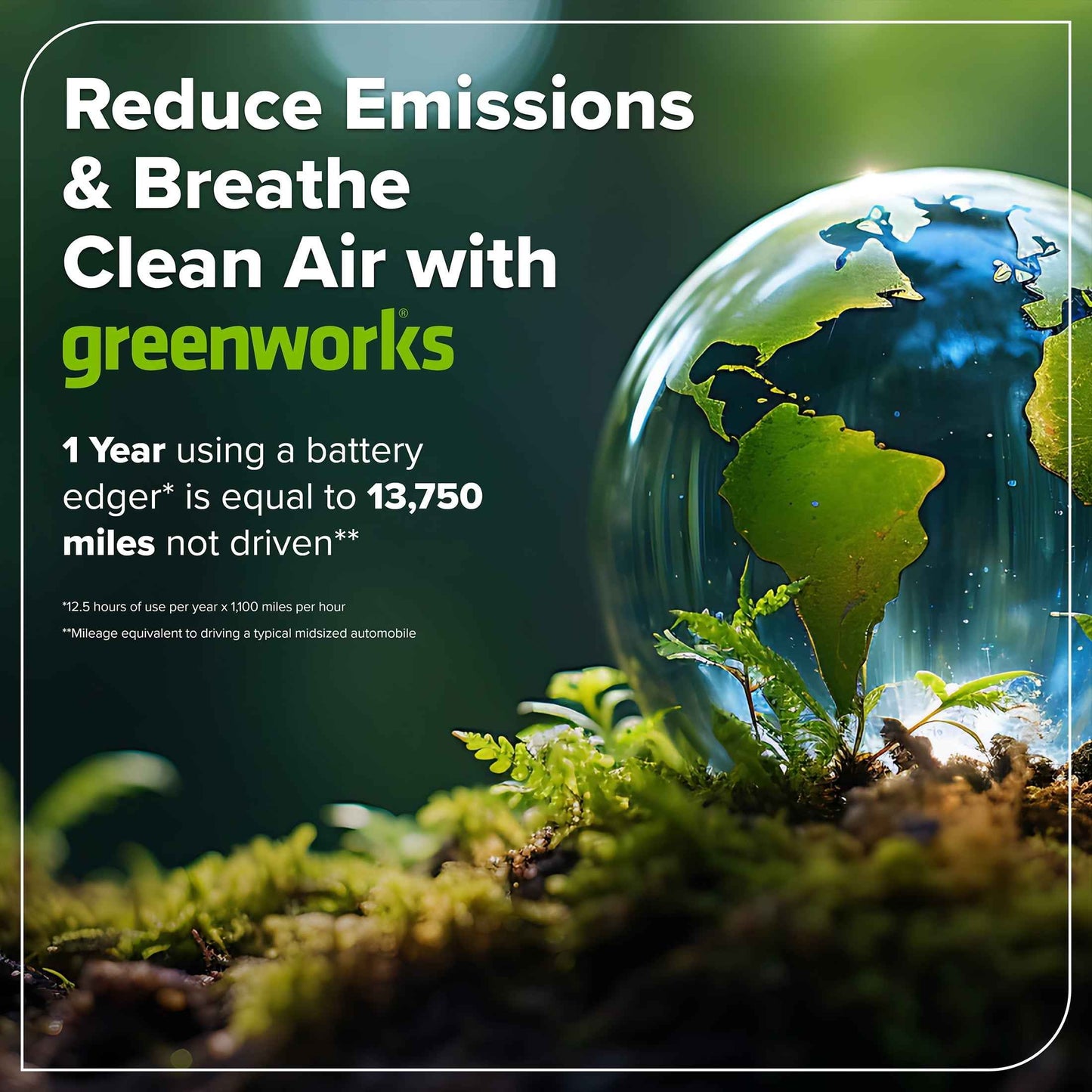 Greenworks 60V 8" Attachment Capable Edger, Tool Only, 2704002T