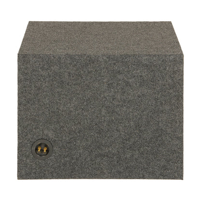 QPower 15" Heavy-Duty Single Vented Vehicle Subwoofer Enclosure Woofer Box, Gray - Find Fresh Goods