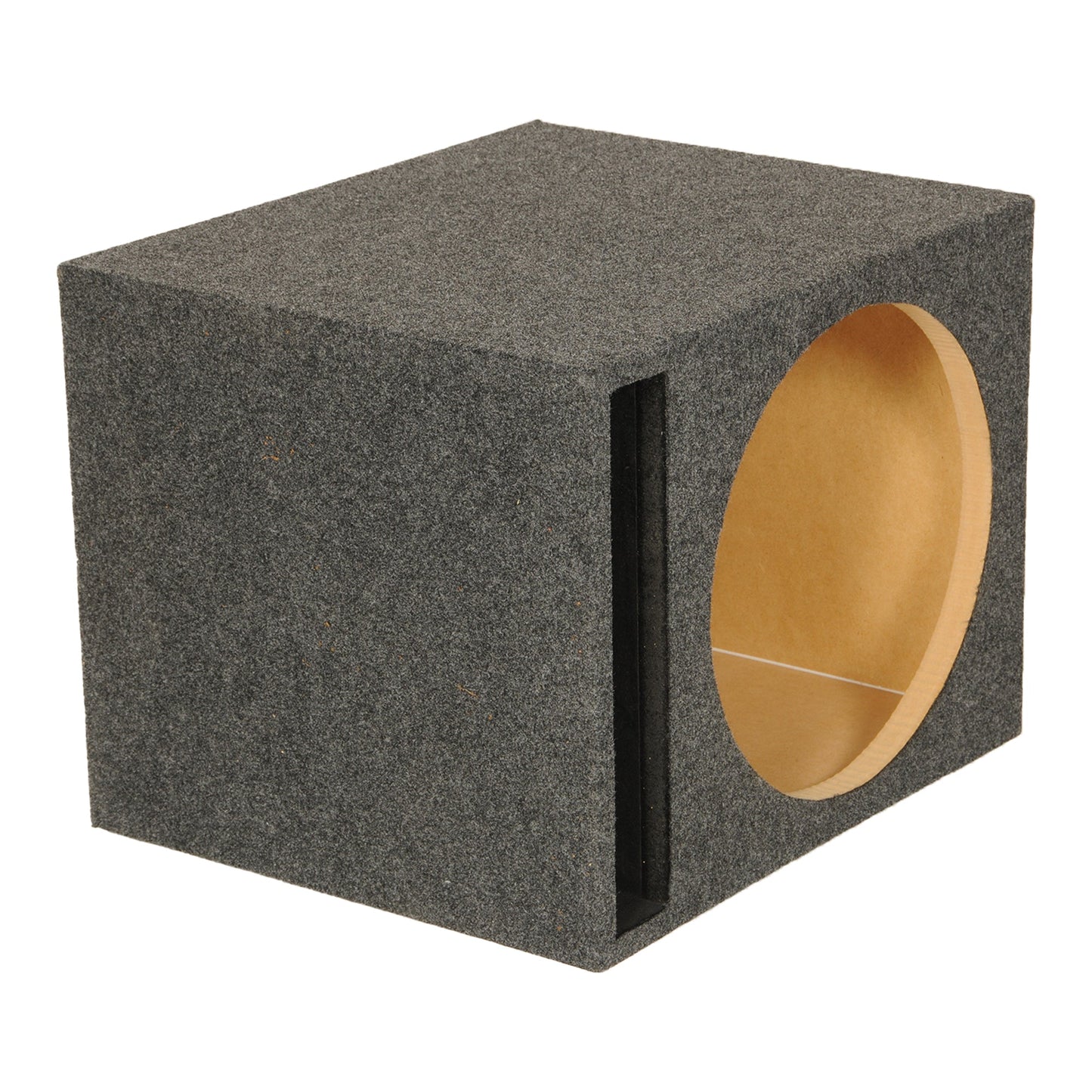 QPower 15" Heavy-Duty Single Vented Vehicle Subwoofer Enclosure Woofer Box, Gray - Find Fresh Goods