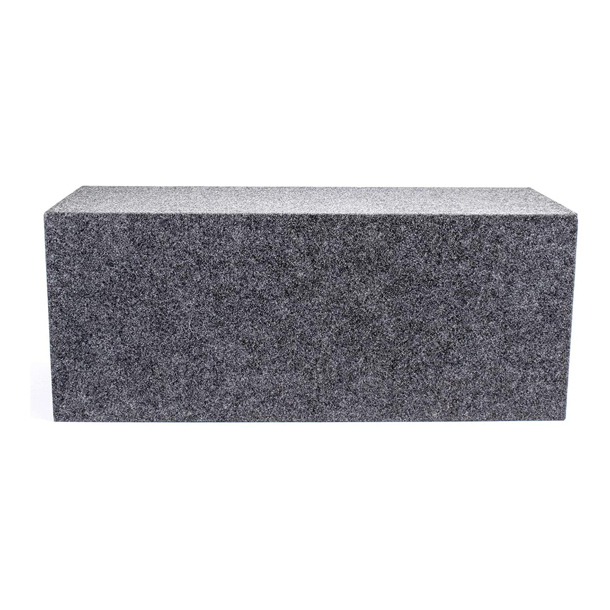 QPower 12" Heavy-Duty Dual Sealed Vehicle Subwoofer Enclosure Woofer Box, Gray - Find Fresh Goods
