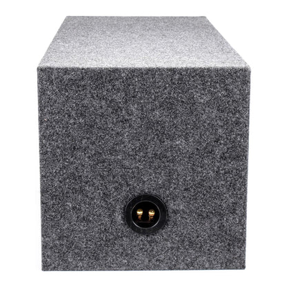 QPower 12" Heavy-Duty Dual Sealed Vehicle Subwoofer Enclosure Woofer Box, Gray - Find Fresh Goods