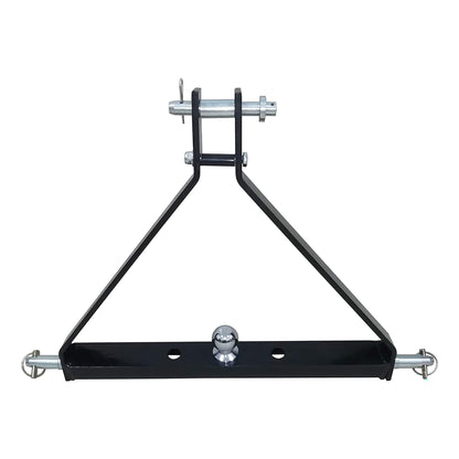Field Tuff FTF-013PTH 3 Point Triangle Frame Lawn Tractor Trailer Hitch, Black - Find Fresh Goods