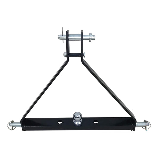 Field Tuff FTF-013PTH 3 Point Triangle Frame Lawn Tractor Trailer Hitch, Black - Find Fresh Goods