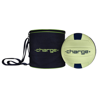 Chargeball Glow In The Dark Volleyball PRO Kit with LED Charging & Carrying Bag