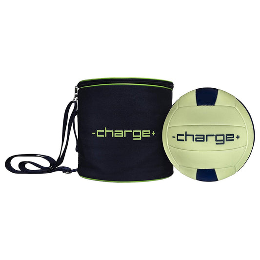 Chargeball Glow In The Dark Volleyball PRO Kit with LED Charging & Carrying Bag