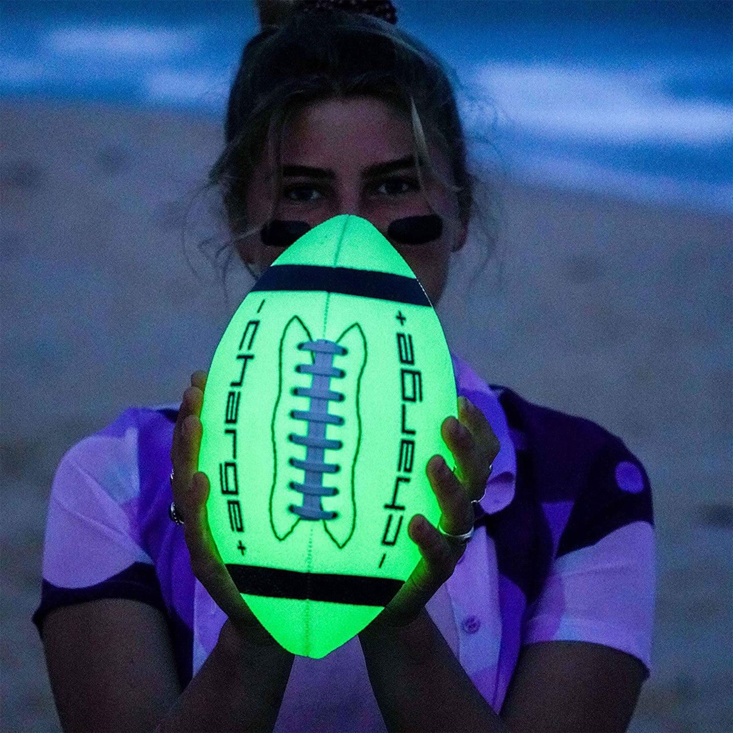 Chargeball Glow In The Dark Football PRO Kit with LED Charging and Carrying Bag