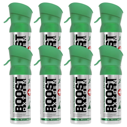 Boost Oxygen Pocket Size 3 Liter Respiratory Support Canister, Natural (8 Pack)