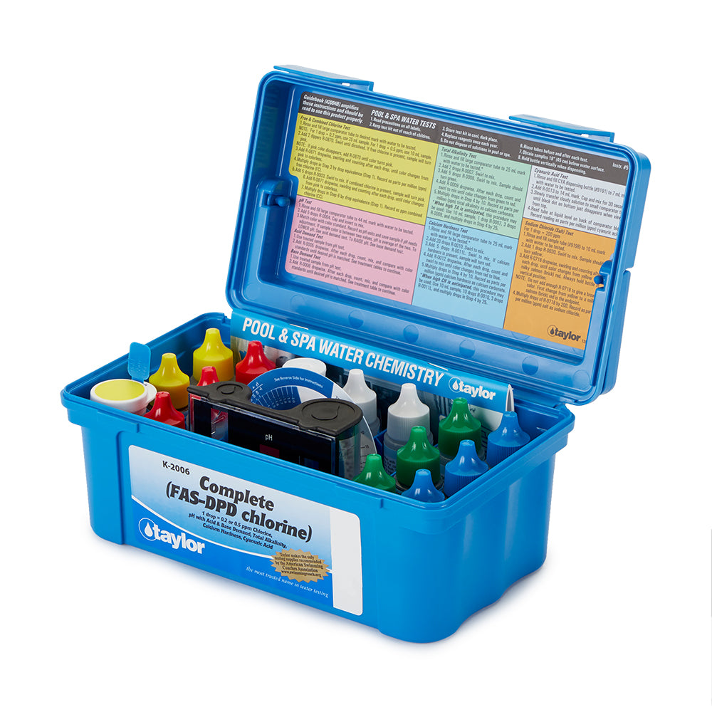 Taylor K2006 & K-1766 pH Chlorine Water Swimming Pool Test Kit & 9265 Speed Stir