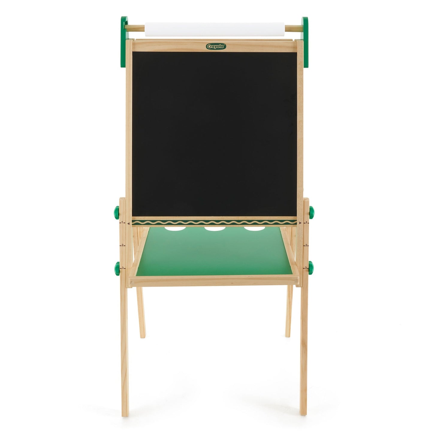 Crayola Kids Dual Sided Wooden Art Easel with Chalkboard and Dry Erase Supplies