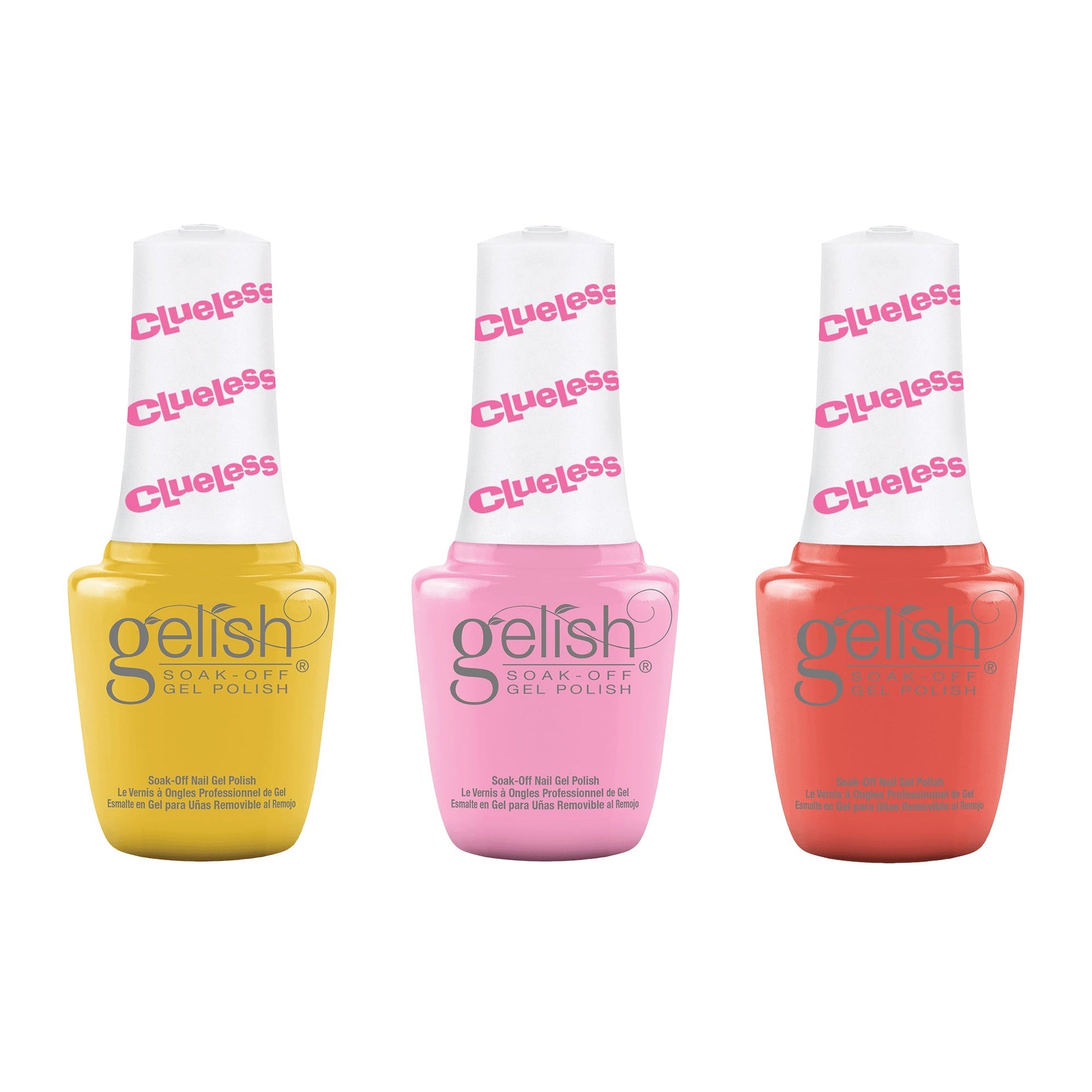 Gelish Mini Clueless Collection 9 mL Soak Off Gel Nail Polish Set, 3 Color Pack - Find Fresh Goods