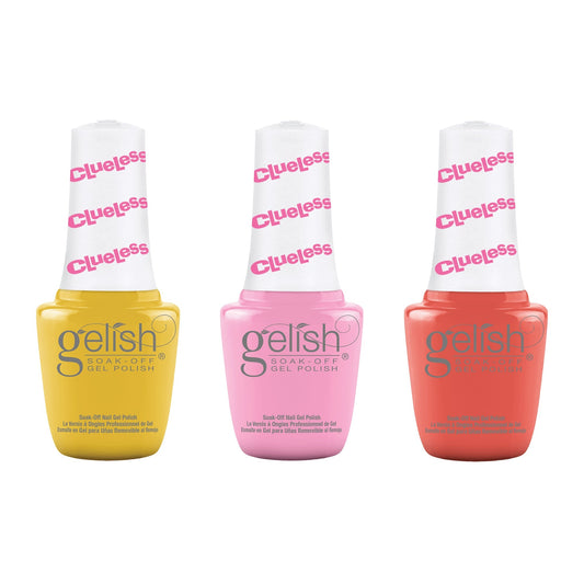 Gelish Mini Clueless Collection 9 mL Soak Off Gel Nail Polish Set, 3 Color Pack - Find Fresh Goods