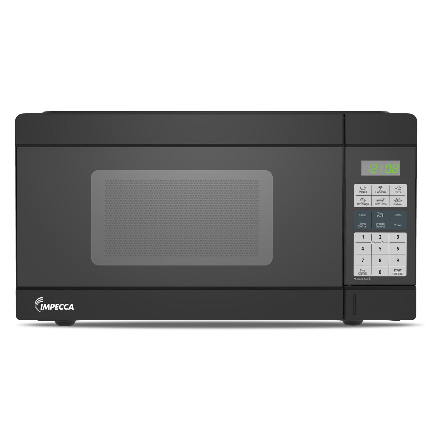 Impecca 1.1 Cubic Ft Microwave, Black