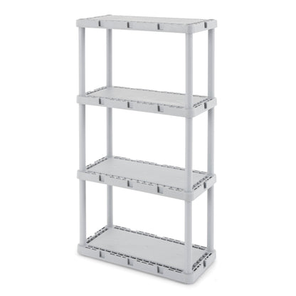 Gracious Living Knect-A-Shelf 4 Tier Light Duty Storage Shelving System (3 Pack)