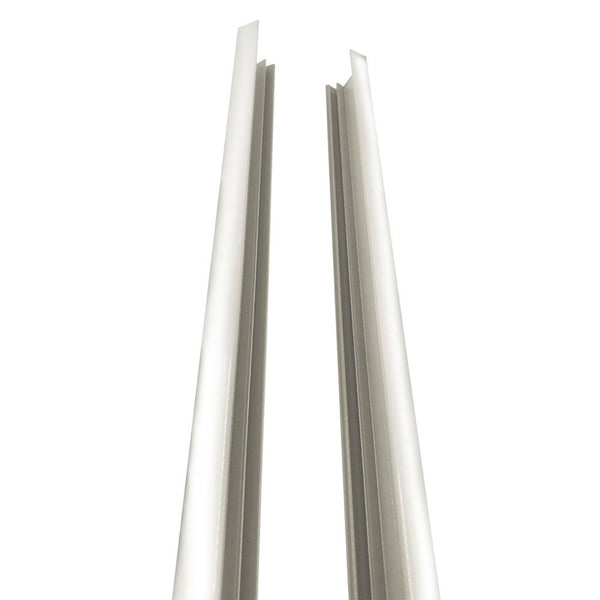 Stratco 6 Foot Quick Screen Aluminum Side Frame Slat Fencing, White (2 Pack)