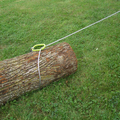 Timber Tuff TMW-48 15 Foot ATV UTV Log Choker Cable with Tow Rings & Probe Stake
