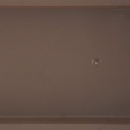 HC Companies Farmhouse Venetian 24 Inch Rectangular Flower Box Saucer, Chocolate