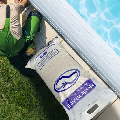 U.S. Silica 50 Pound Mystic White II Swimming Pool Filter Sand, White (2 Pack)
