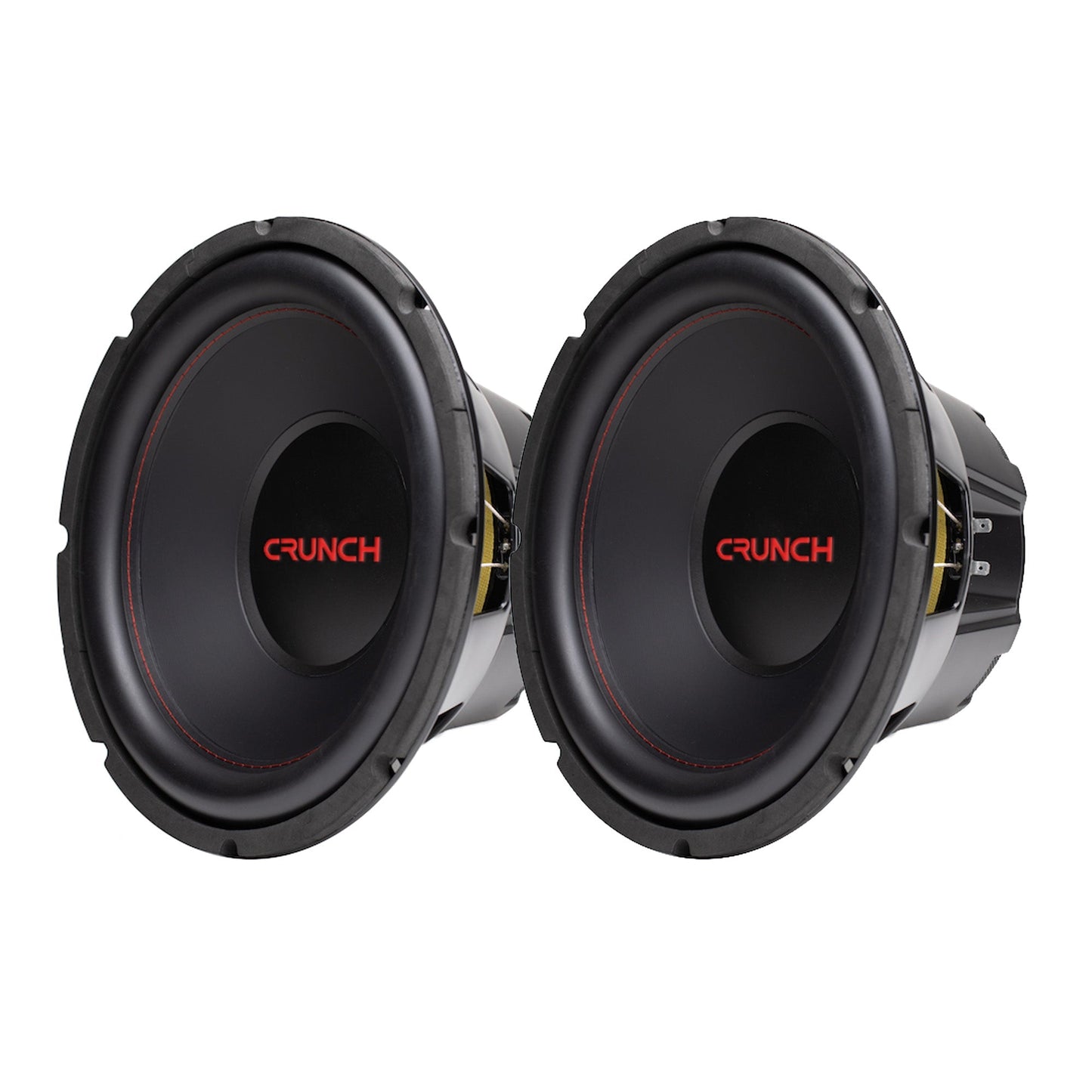 Crunch CRW12D4 12 Inch MAX 4 Ohm Dual Voice Coil Car Subwoofer Speakers (2 Pack) - Find Fresh Goods
