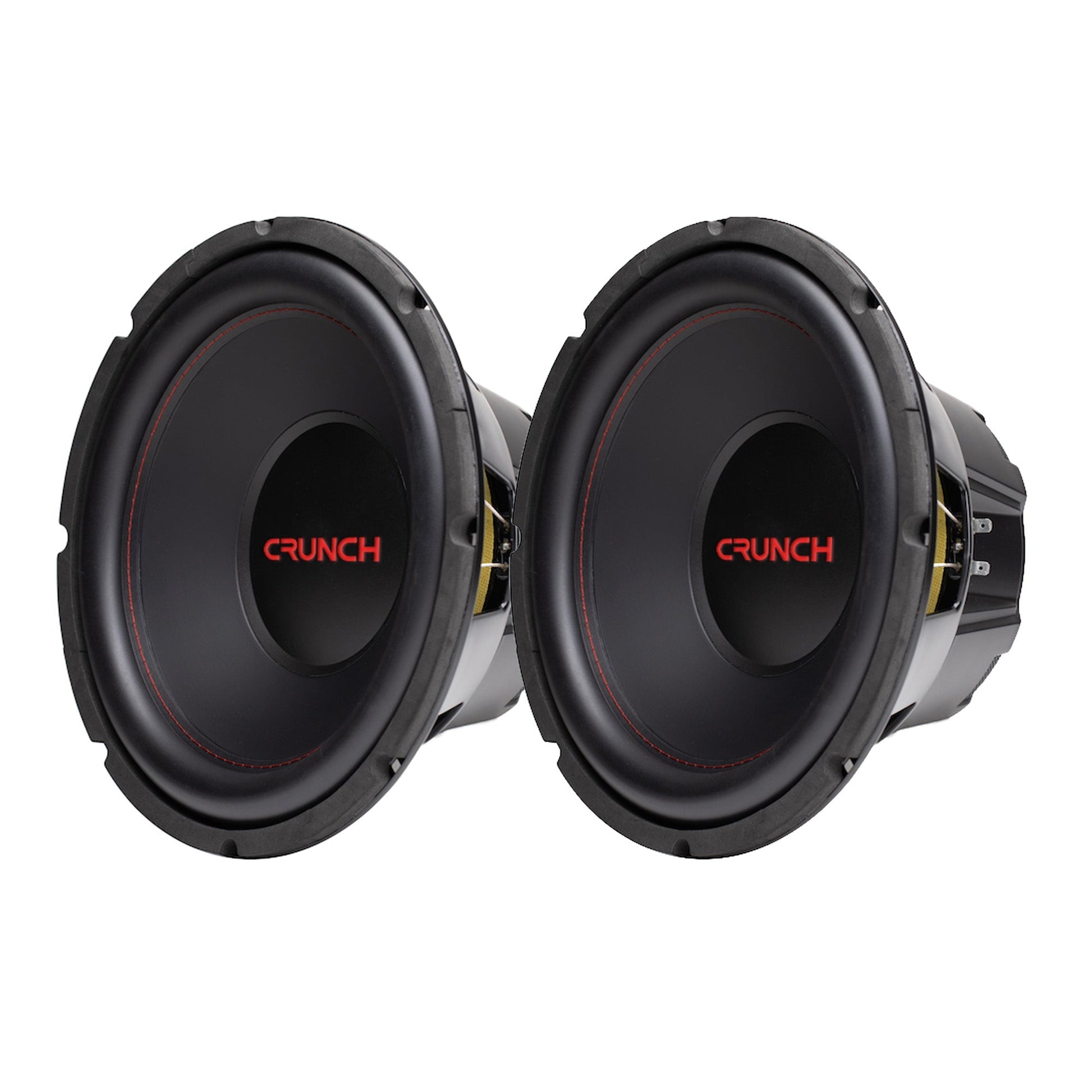 Crunch CRW12D4 12 Inch MAX 4 Ohm Dual Voice Coil Car Subwoofer Speakers (2 Pack) - Find Fresh Goods
