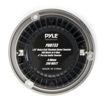 Pyle Pro 1.75 Inch Coil Titanium Dome Crossover Tweeter for Car Component Stereo - Find Fresh Goods