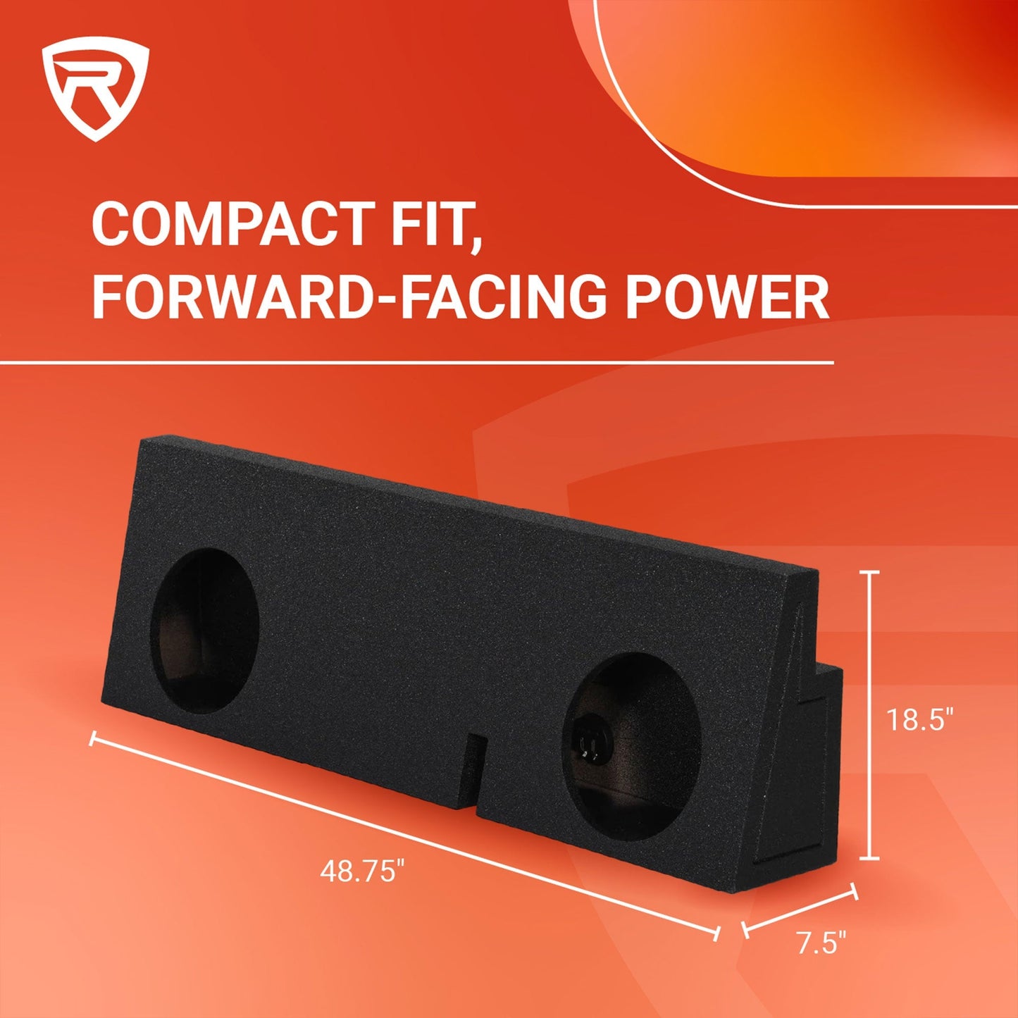 QPower Dual 12 Inch Sealed Subwoofer Box Enclosure for 2005-2019 Toyota Tacoma - Find Fresh Goods