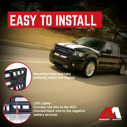 AMERICAN MODIFIED Armor Grille with Off Road Lights for 2004-2008 Ford F150 - Find Fresh Goods