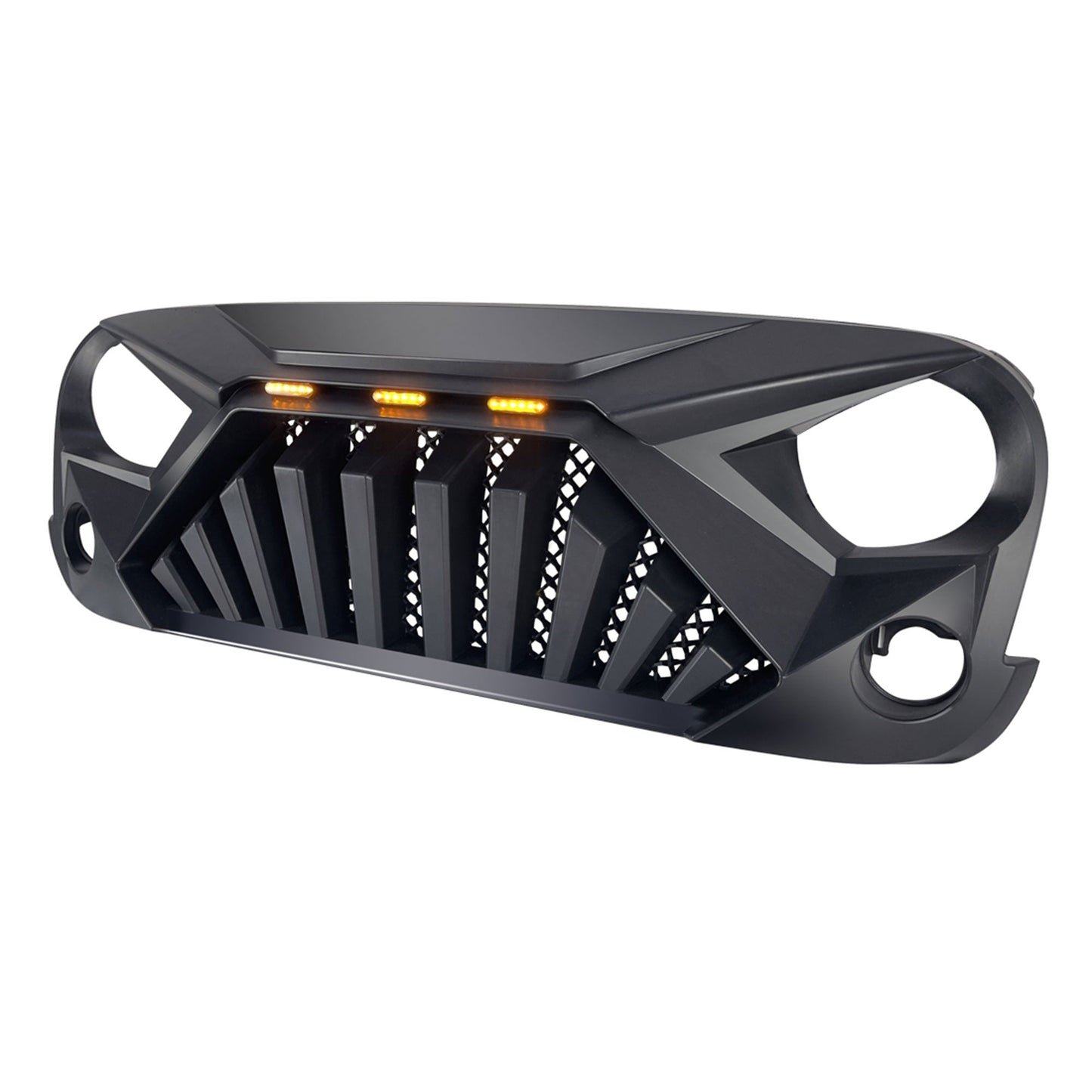 AMERICAN MODIFIED Front Goliath Grill Compatible w/ 2007-18 Jeep Wrangler JK - Find Fresh Goods