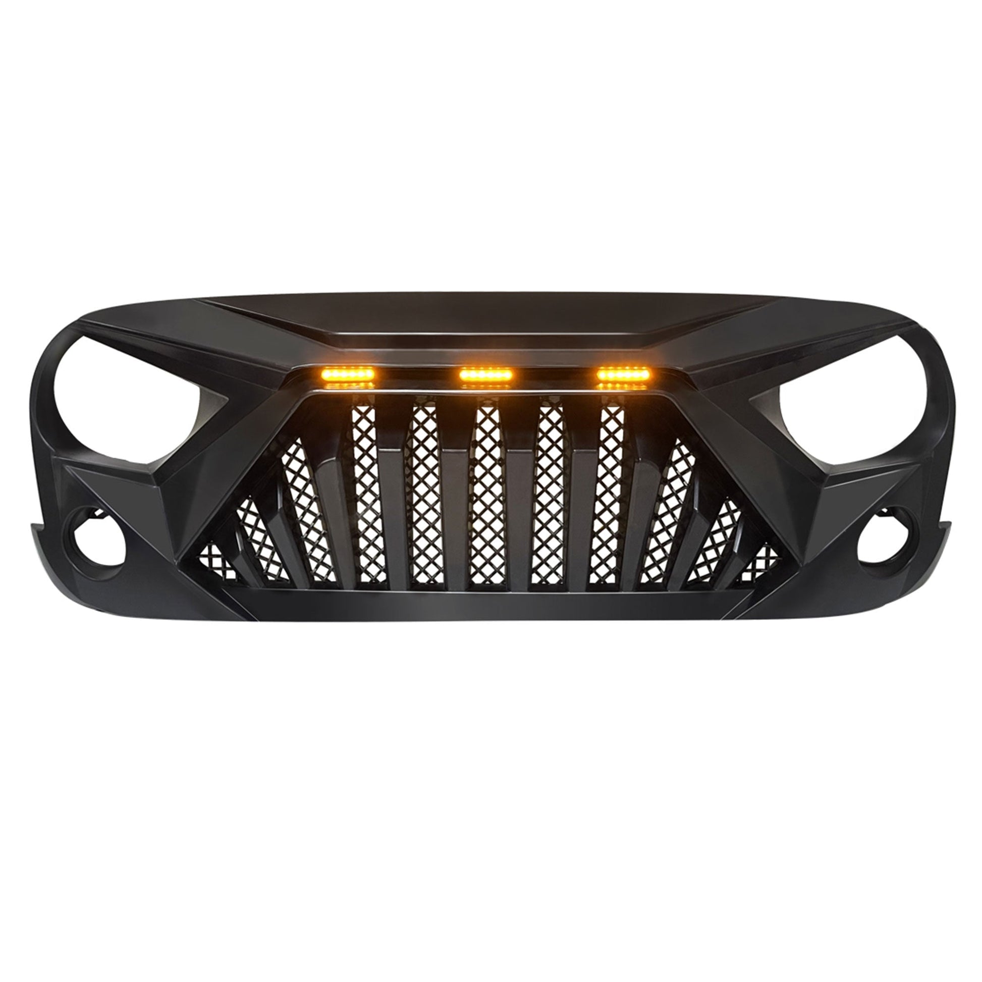 AMERICAN MODIFIED Front Goliath Grill Compatible w/ 2007-18 Jeep Wrangler JK - Find Fresh Goods