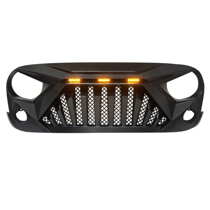 AMERICAN MODIFIED Front Goliath Grill Compatible w/ 2007-18 Jeep Wrangler JK - Find Fresh Goods
