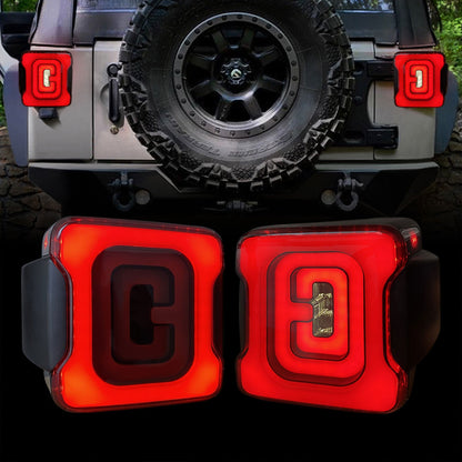 AMERICAN MODIFIED Smoked Tail Lights Compatible with 07-18 Jeep Wrangler JK/JKU - Find Fresh Goods