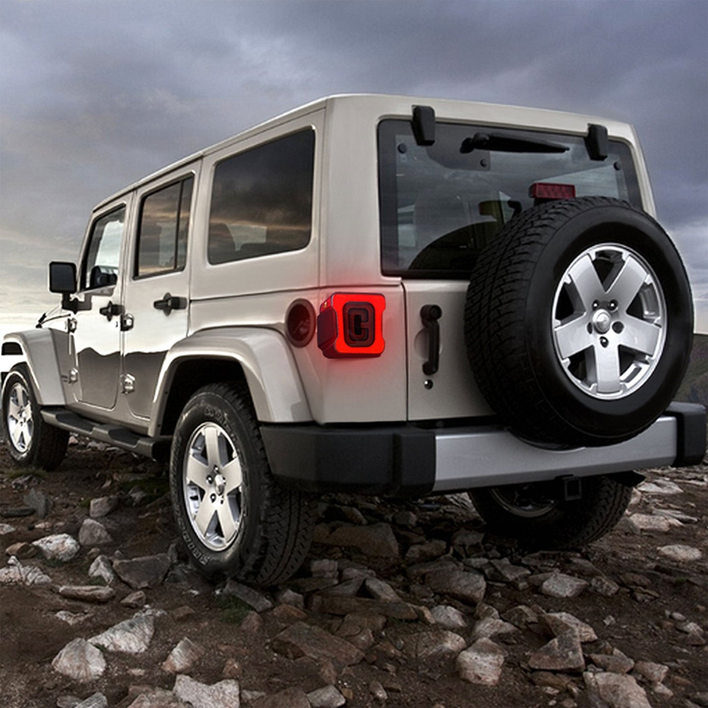 AMERICAN MODIFIED Smoked Tail Lights Compatible with 07-18 Jeep Wrangler JK/JKU - Find Fresh Goods