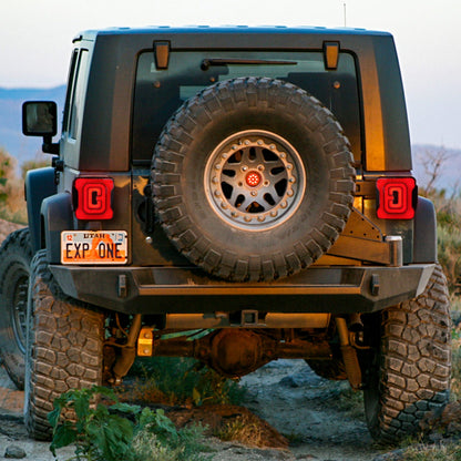 AMERICAN MODIFIED Smoked Tail Lights Compatible with 07-18 Jeep Wrangler JK/JKU - Find Fresh Goods