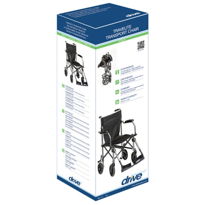 Drive Medical Travelite Aluminum Frame Transport Wheelchair Chair with Carry Bag - Find Fresh Goods