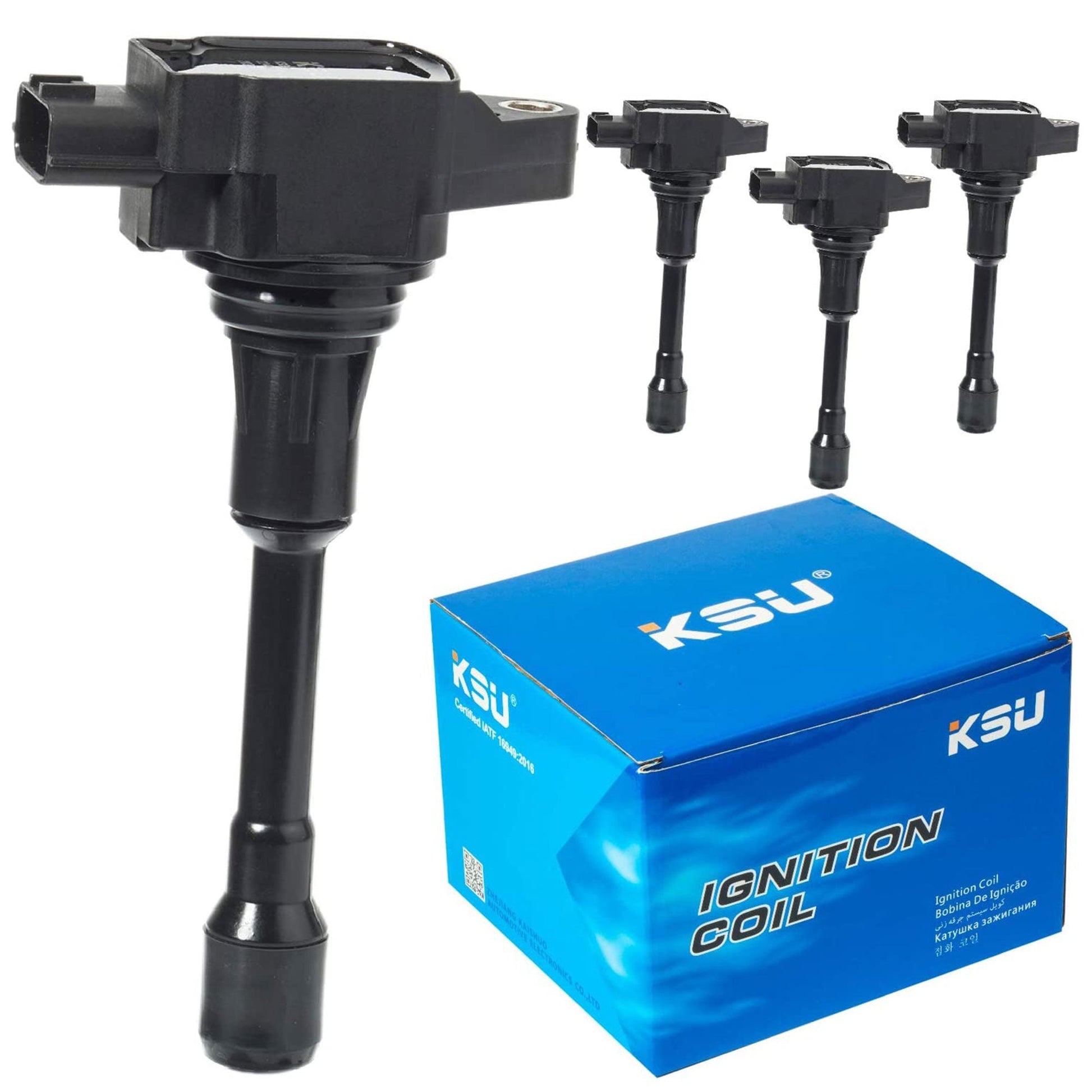 KSU Ignition Coils, Compatible with Select Infiniti and Nissan Models (4 Pack) - Find Fresh Goods