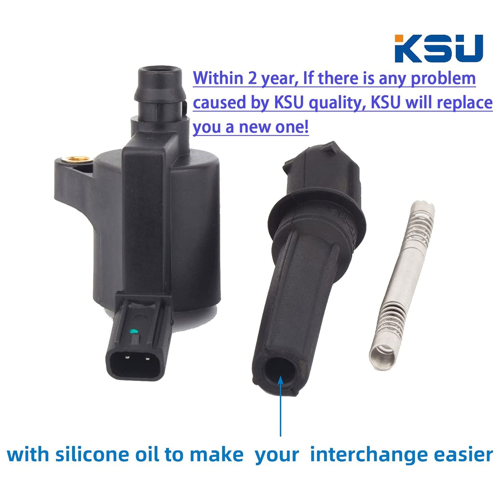 KSU 09-024-2 Ignition Coil, Compatible w/ Select Lincoln Models (8 Pack) - Find Fresh Goods