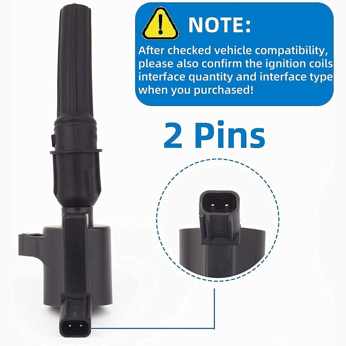 KSU 09-024-2 Ignition Coil, Compatible w/ Select Lincoln Models (8 Pack) - Find Fresh Goods