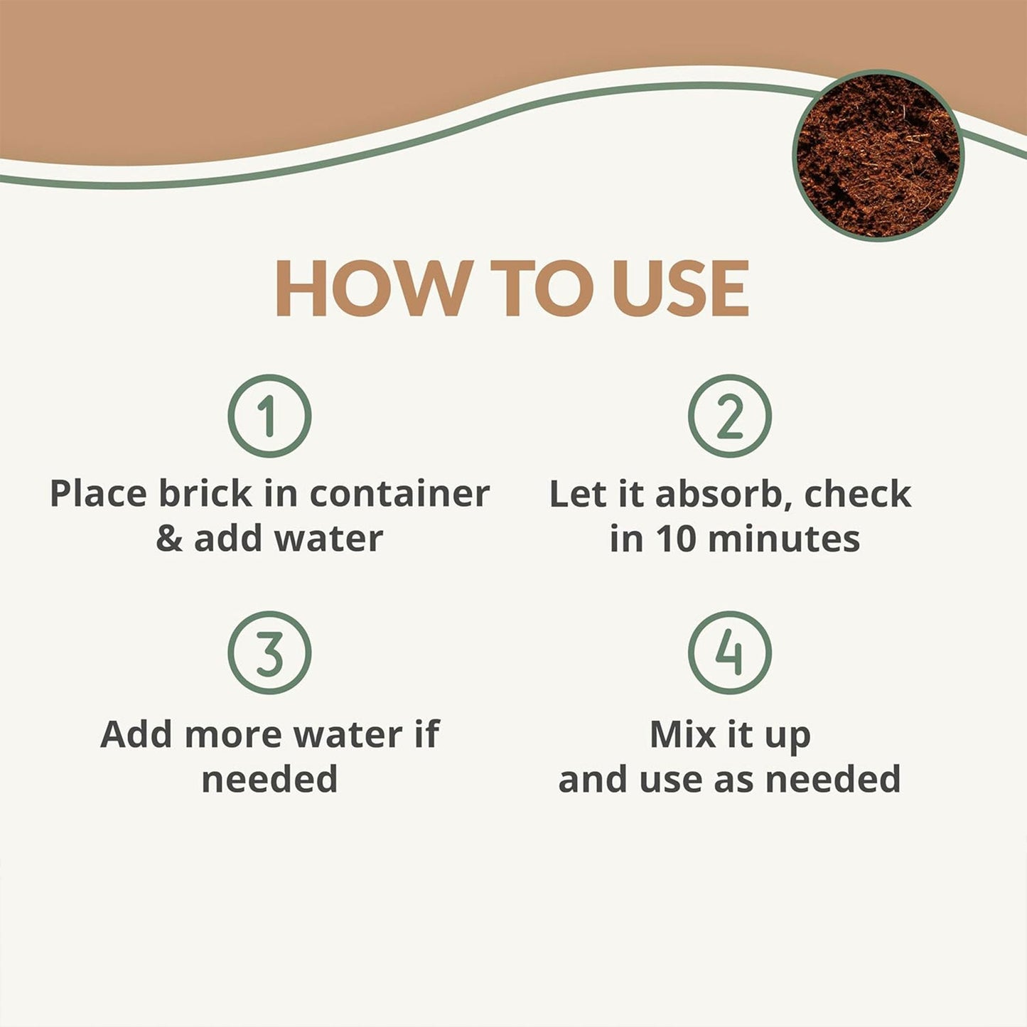 Plantonix Coco Bliss Premium Organic Coconut Coir Pith 10 Pound Bricks (4 Pack)