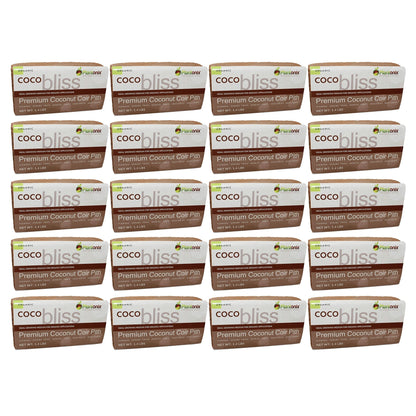 Plantonix Coco Bliss Premium Organic Coconut Coir Pith, 650GM Bricks (20 Pack)
