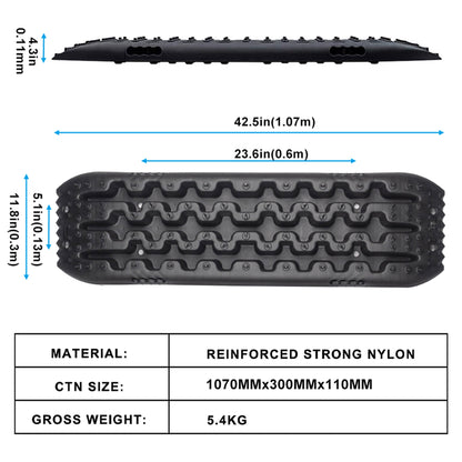 RUGCEL WINCH Quick Recovery Emergency 4 Wheel Drive Tire Traction Boards, Black - Find Fresh Goods