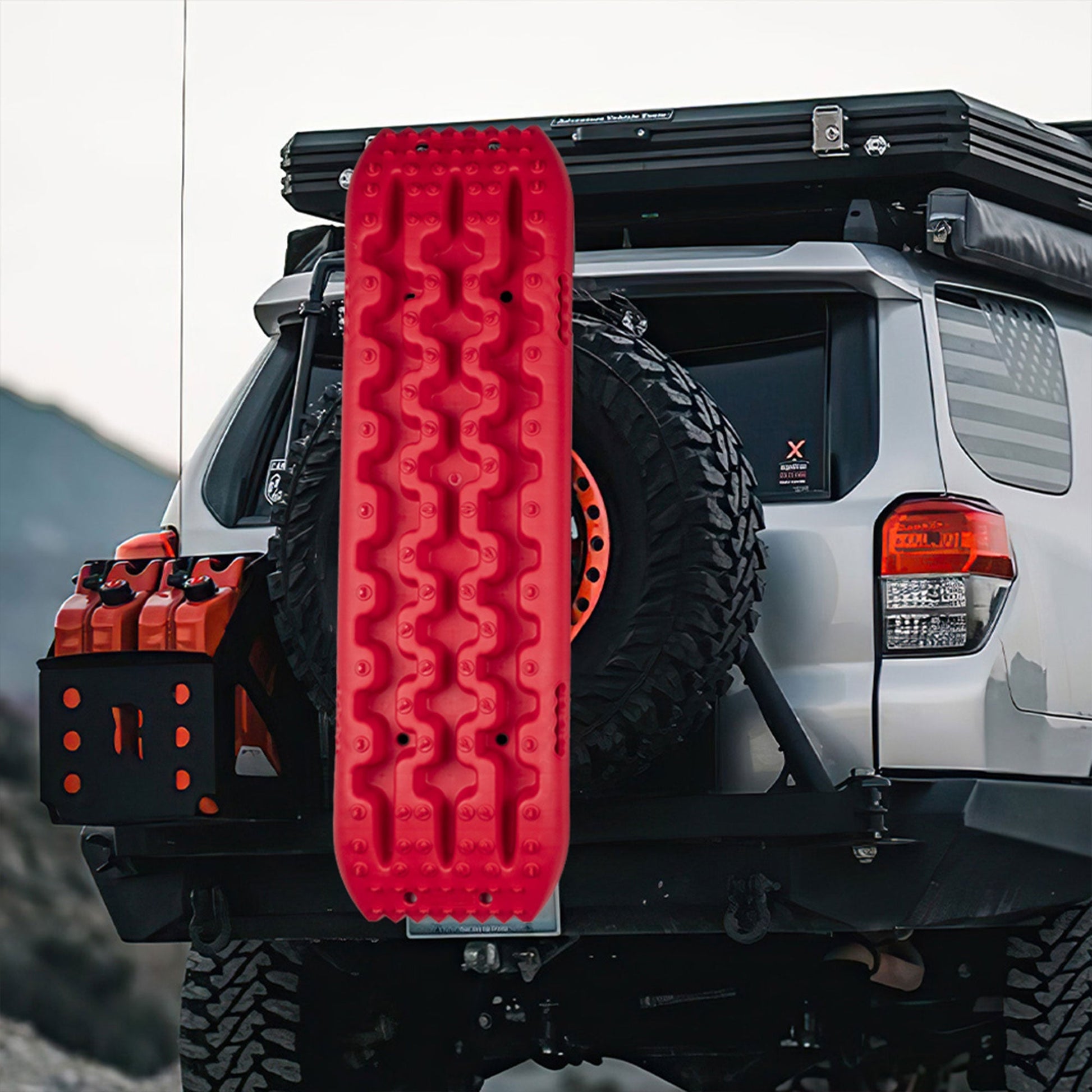 RUGCEL WINCH Quick Recovery Emergency 4 Wheel Drive Tire Traction Board Mats,Red - Find Fresh Goods