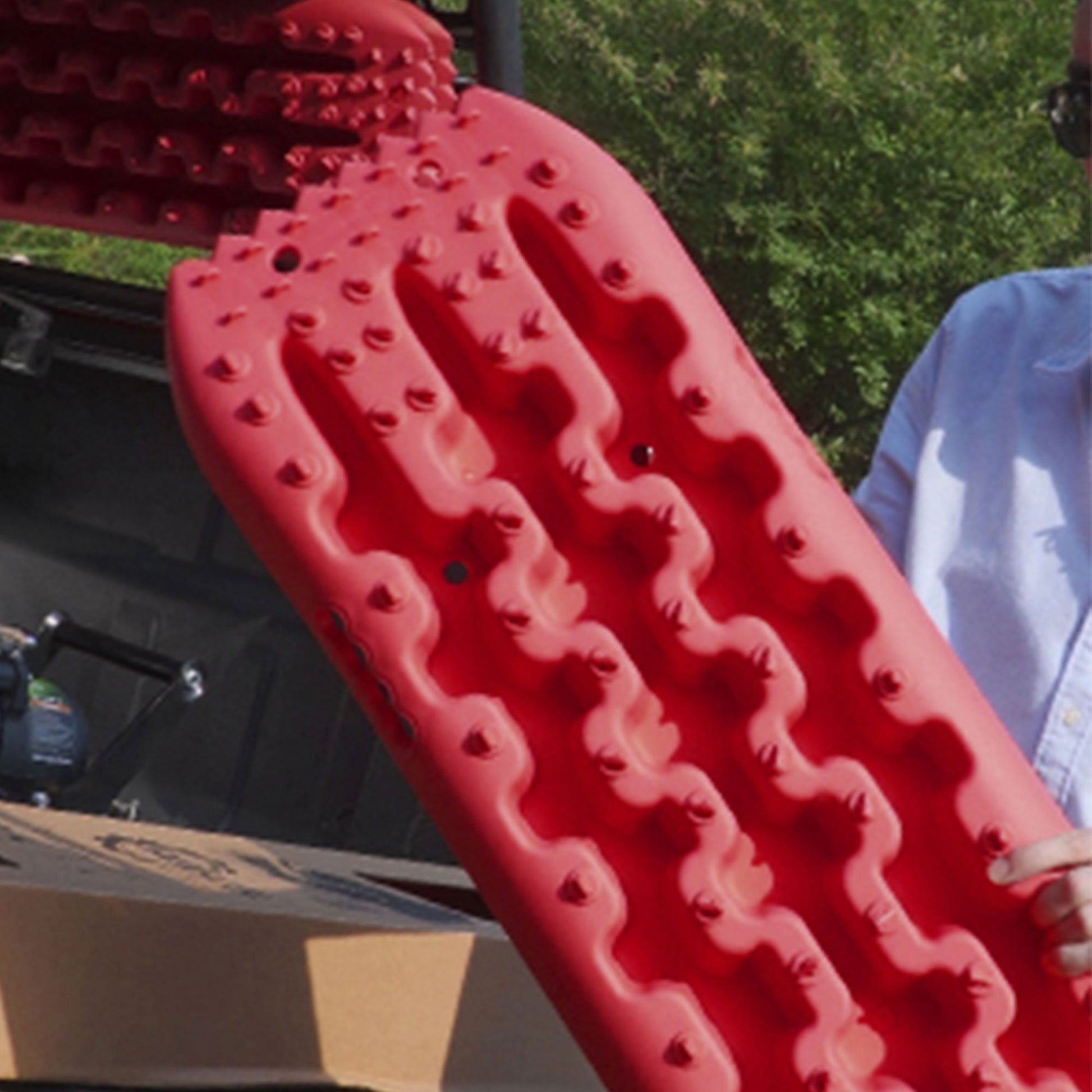 RUGCEL WINCH Quick Recovery Emergency 4 Wheel Drive Tire Traction Board Mats,Red - Find Fresh Goods