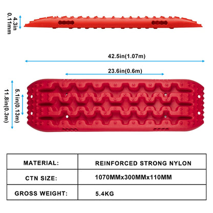 RUGCEL WINCH Quick Recovery Emergency 4 Wheel Drive Tire Traction Board Mats,Red - Find Fresh Goods