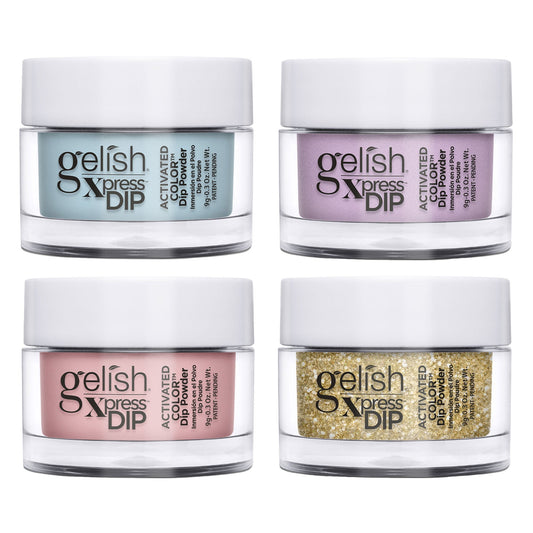 Gelish Mini Xpress Dip Pastel Set 9 G ColorFusion Nail Powder Jars, 4 Pack - Find Fresh Goods