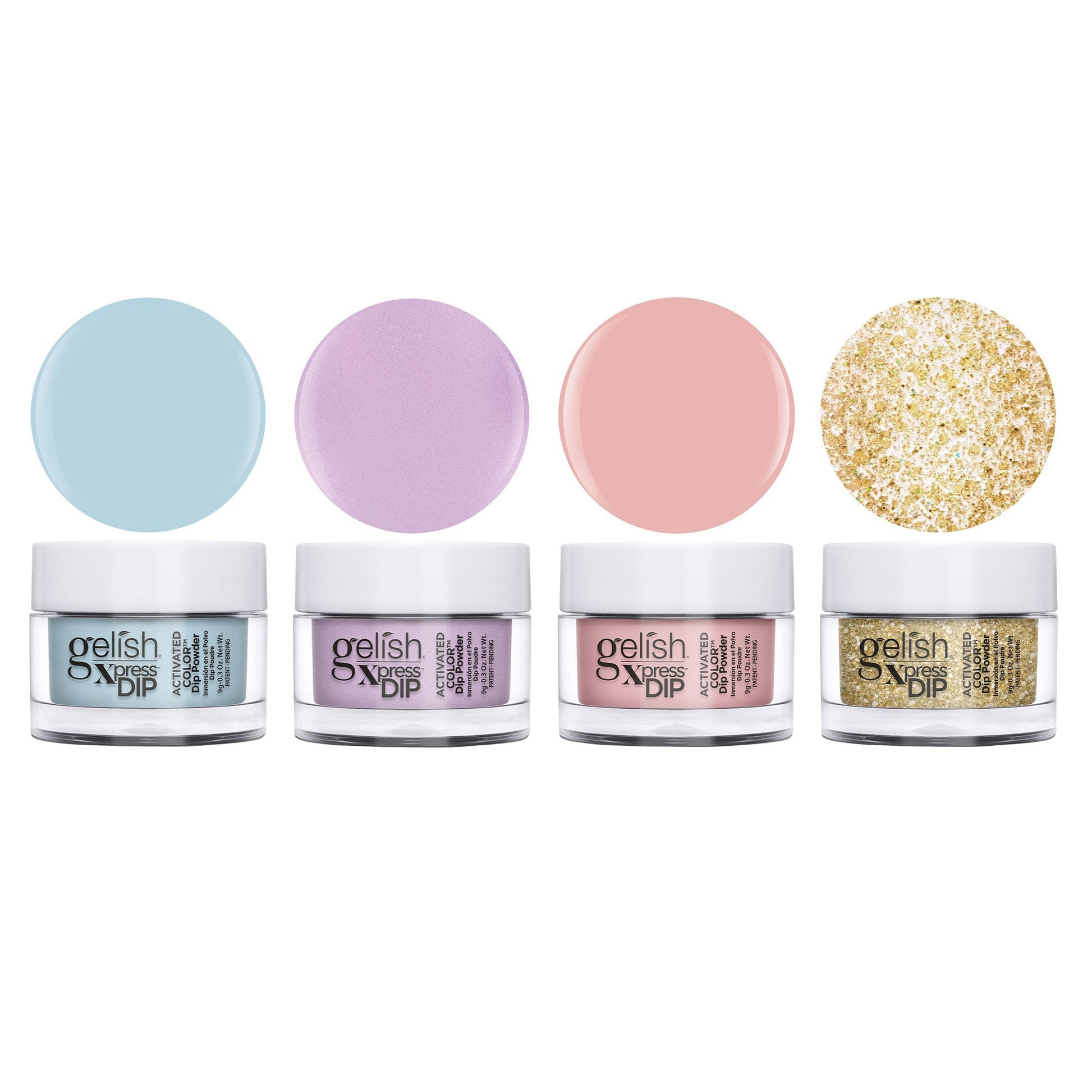 Gelish Mini Xpress Dip Pastel Set 9 G ColorFusion Nail Powder Jars, 4 Pack - Find Fresh Goods