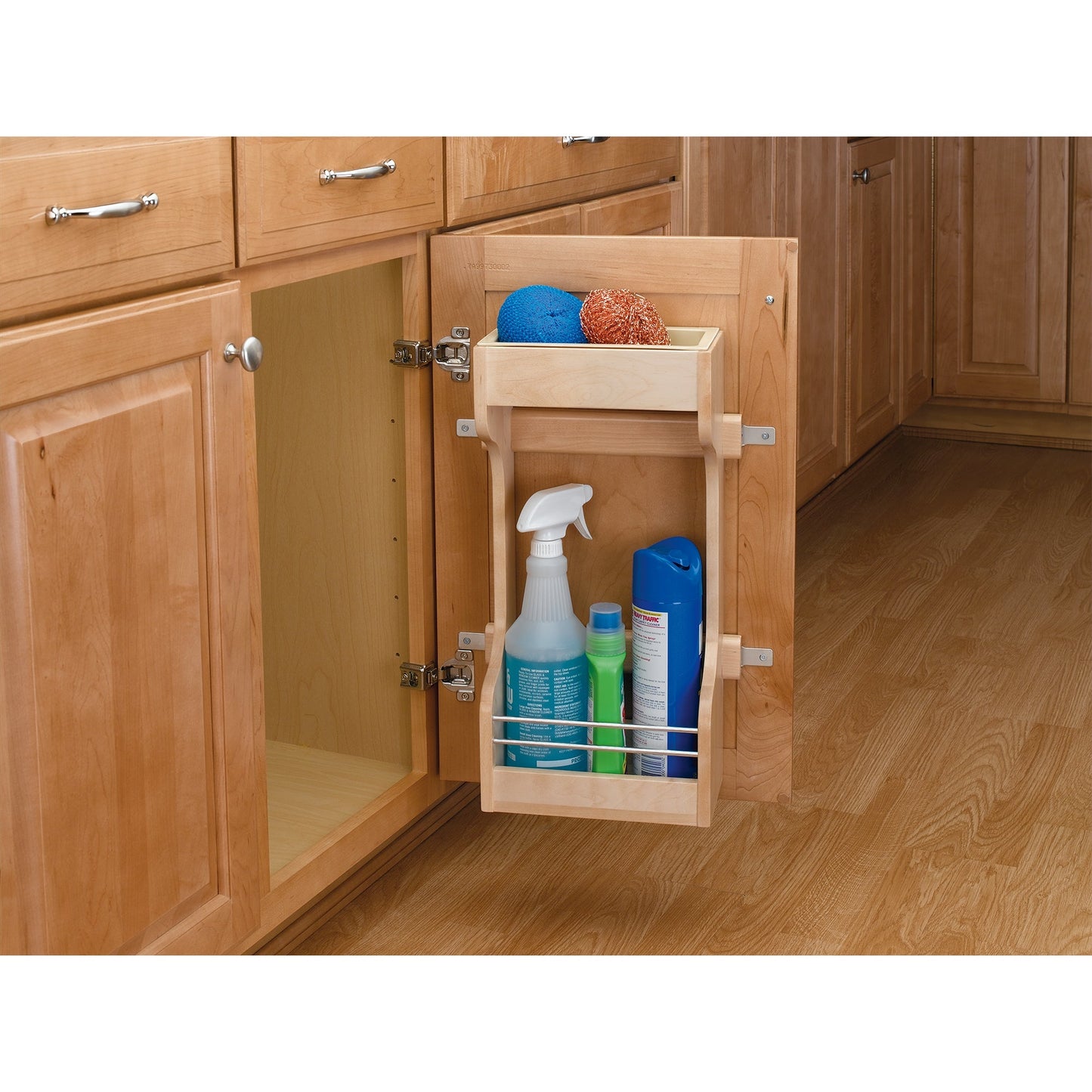 Rev-A-Shelf Door Mount Sink Base Cabinet Storage Organizer, Wood, 4SBSU-21
