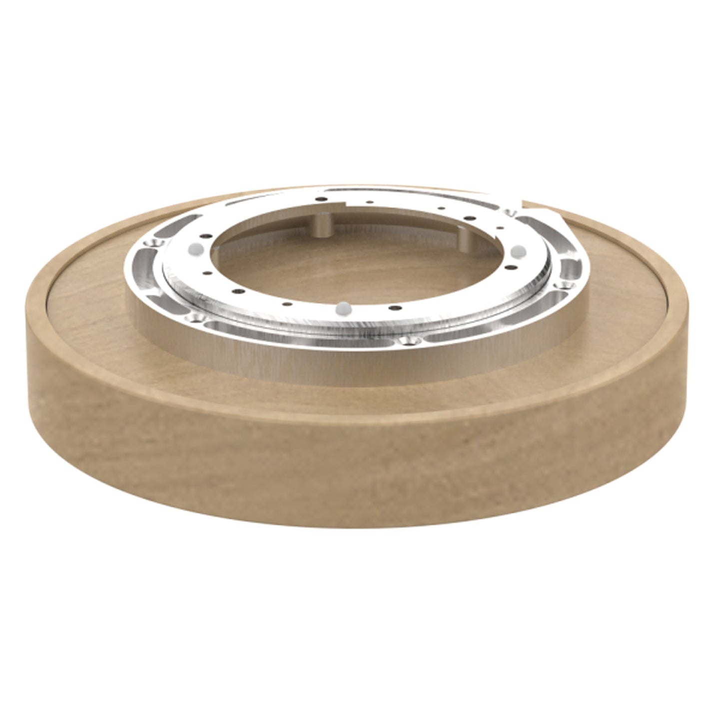 Rev-A-Shelf 10" Lazy Susan Wooden Circle 1-Shelf w/ Swivel Bearings, 4WLS001-10B52